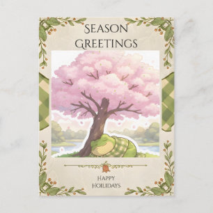 Blüten-Nickerchen Postkarte