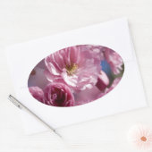 Blüten Ovaler Aufkleber (Umschlag)