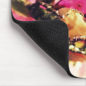 Blüten-Piepmätze Mousepad (Ecke)