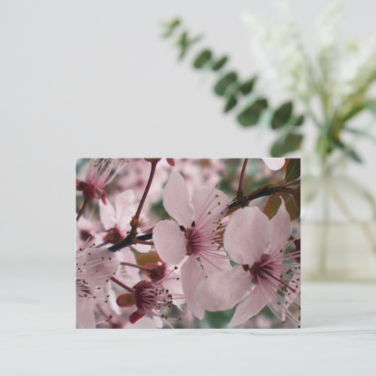 Blüten Postkarte (Stehend Vorderseite)