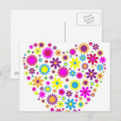 Blüten Postkarte (Vorne/Hinten)