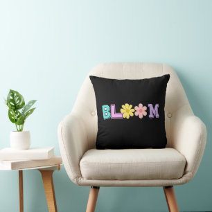 Blüten-Retro-Pastell-Blumen-Wurfkissen Kissen