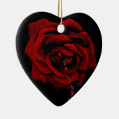 Bluten-Rose Keramik Ornament (Rechts)