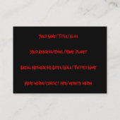 Bluten-Rose Visitenkarte (Rückseite)