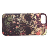 Blüten-Schädel Case-Mate iPhone Hülle (Rückseite (Horizontal))