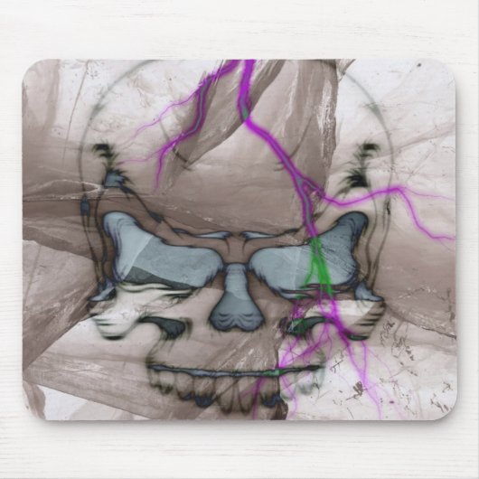 Bluten Schädel Mousepad (Vorne)