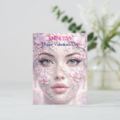 Blüten Serenität Muse Postkarte (Stehend Vorderseite)