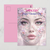 Blüten Serenität Muse Postkarte (Vorne/Hinten)