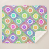 Blüten Sherpa Blanket Sherpadecke (Vorderseite (Horizontal))