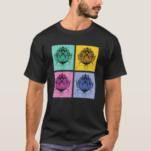 Blüten spirituelle Yoga asiatische Pilates Pop Lo T-Shirt
