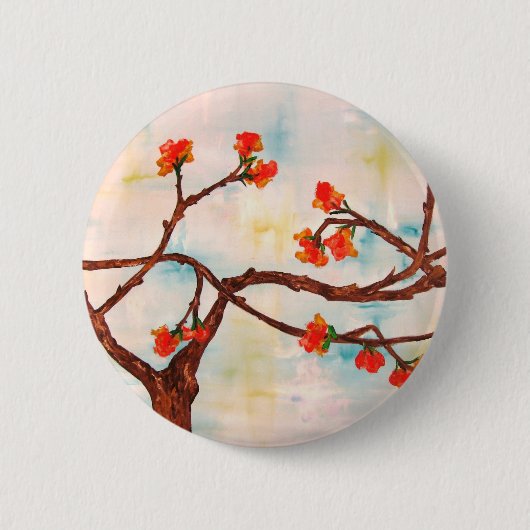 Blüten-Strecke Button (Vorderseite)