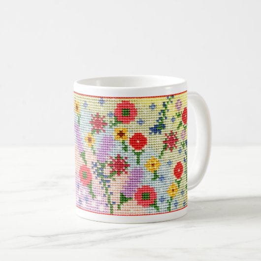 Blüten-Tasse Kaffeetasse (VorderseiteRechts)