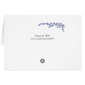 Blüten Tischplatine - Blütenblüten (Rückseite Horizontal)