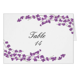 Blüten Tischplatine - Lila Blüten