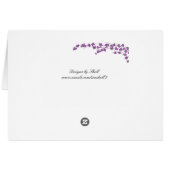 Blüten Tischplatine - Lila Blüten (Rückseite Horizontal)