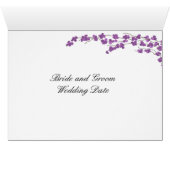 Blüten Tischplatine - Lila Blüten (Innenansicht Horizontal (Unten))