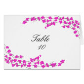 Blüten Tischplatine - Magenta (Vorderseite (Horizontal))