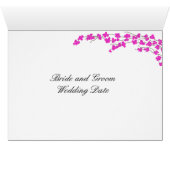 Blüten Tischplatine - Magenta (Innenansicht Horizontal (Unten))