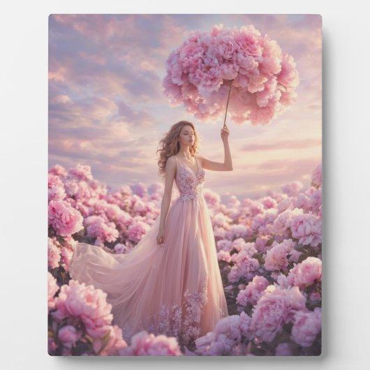 Blüten Traumlandschaft Fotoplatte (Vorderseite)