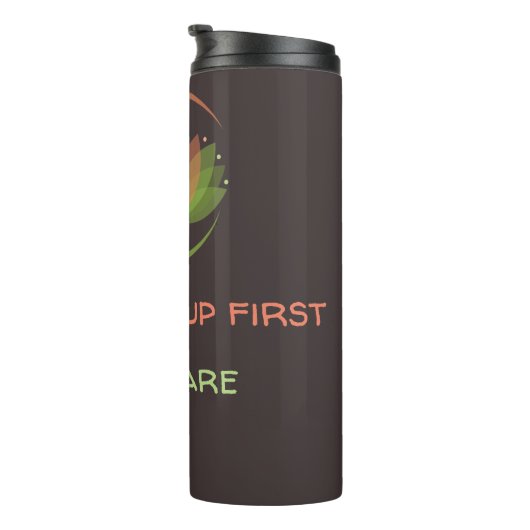 Blüten-Trommel Thermosbecher (Nach rechts gedreht)