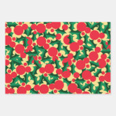 Blüten und Berries Geschenkwrap Geschenkpapier Set (Vorderseite 3)