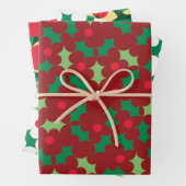 Blüten und Berries Geschenkwrap Geschenkpapier Set (Beispiel)