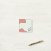 Blüten und Bläschen Post-it Klebezettel (Auf Schreibtisch)