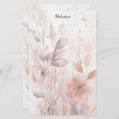 Blüten und Blätter Papier (Vorne/Hinten)