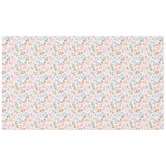 Blüten und Blüten Tischdecke (Vorderseite (Horizontal))