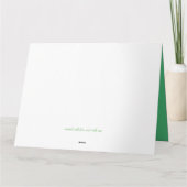 Blüten und Grünpflanzen Karte (Rückseite)