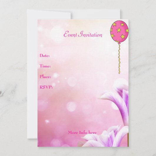 Blüten und Labrador Puppy-Ereignis Einladung (Rückseite)