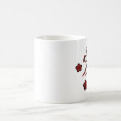 Blüten- und Liebe-Kanji-Tasse Kaffeetasse (Mittel)