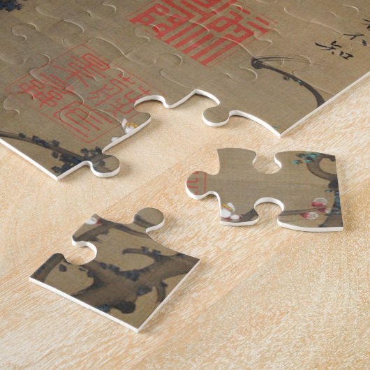 Blüten und Mond von Ito Jakuchu Puzzle (Seite)