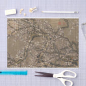 Blüten und Mond von Ito Jakuchu Seidenpapier (Handwerk)