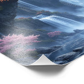 Blüten und Mondlicht Fotodruck (Ecke)