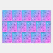 Blüten und Schmetterlinge  Geschenkpapier Set (Vorderseite)