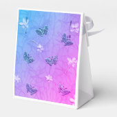 Blüten und Schmetterlinge Geschenkschachtel (Rückseite)