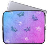 Blüten und Schmetterlinge Laptopschutzhülle (Vorderseite)