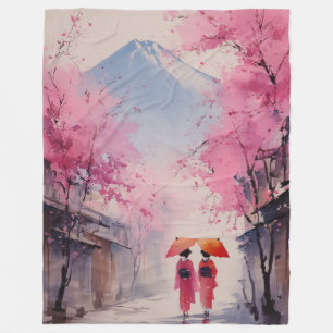 Blüten und Stille – Flanieren unter den Sakura Fleecedecke
