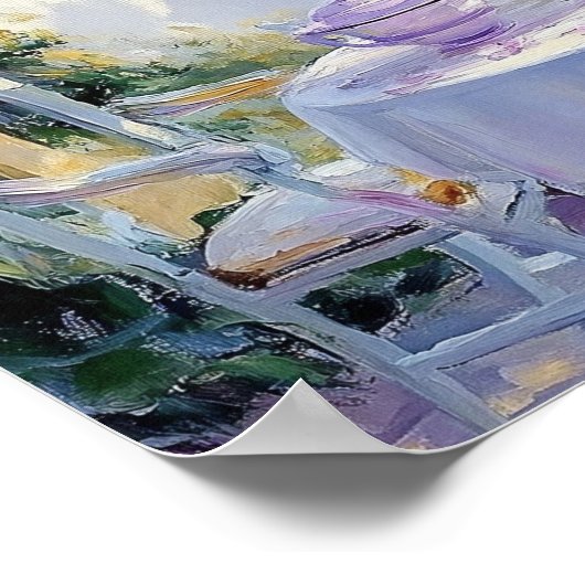 Blüten und Tee Poster (Ecke)