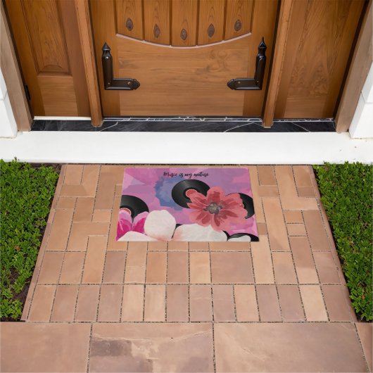 Blüten und Vinyl Fußmatte (Außenbereich)