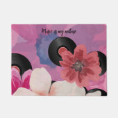 Blüten und Vinyl Fußmatte (Vorderseite)