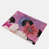 Blüten und Vinyl Fußmatte (Schrägansicht)
