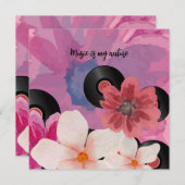 Blüten und Vinyl-Grußkarten (Vorne/Hinten)