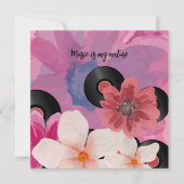 Blüten und Vinyl-Grußkarten (Vorderseite)