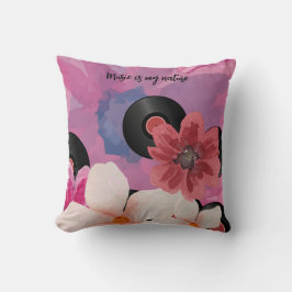 Blüten und Vinyl Kissen