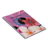 Blüten und Vinyl Notizblock (Rechte Seite)