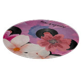 Blüten und Vinyl Schneidebrett (Ecke)