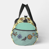 Blüten und Vögel Duffle Bag (Rechts)