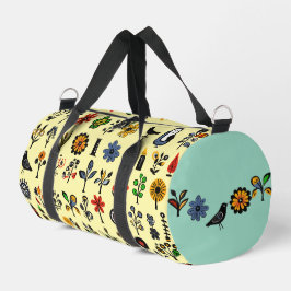 Blüten und Vögel Duffle Bag